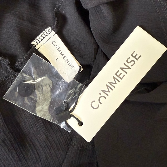 Commense Black Ruffled Layered Mini Dress - Picture 11 of 14